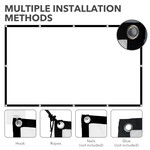 Topika - Peojector Screen 120 Inch, Projector Screen Portable, Foldable