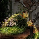 Topika Garden Decoration Solar Light Solar Sprinkler with LED String Lights