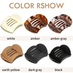 Topika 6 Packs Flat Claw Clips for Women, French Flat Hairclips