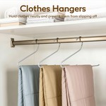 Topika Trouser Hanger 30pcs, Jean and Pant Hangers, Open End Metal Hangers