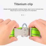 TopikaPet - Adjustable Dog Collar with Titanium Clip & Reflective Strips
