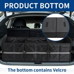 TopikaAuto 90L Car Trunk Organiser with Cooler Box Insulated Storage Bag
