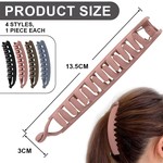 Topika - 4pcs Banana Clips for Women, Large Non-Slip Banana Hair Clip