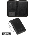 Topika Travel Passport Holder with Zipper, RFID Passport Wallet for unisex