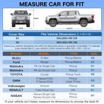 TopikaAuto Car Cover Waterproof All Weather for Bakkies Pickups Trucks Vans