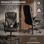Topika Elite 300 - Executive Leather Office Chair&Ergonomic Lumbar Support