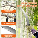 Topika Telescoping Pole Saw 136-536CM Tree Pruner for High Branch Cutting