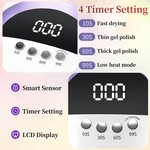 Topika UV Nail Lamp 300W LED Nail Dryer 72 Beads Fast Cure