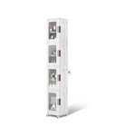 Topika Slim Bathroom Storage Cabinet, Narrow Storage Organiser With Wheels