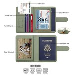 Topika RFID Passport Holder Wallet with Multiple Card Slot Pocket-Friendly