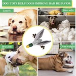 Stuffed Dog Plush Toys,Puppy Chew Toy for Teething Cleaning