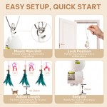 Topika Automatic Cat Laser Toy, USB Hanging Feather Teaser for Indoor Cats