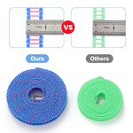Topika - Clothesline Washing Line with Hooks, Nylon Windproof Laundry Rope
