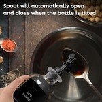 Topika Oil Vinegar Dispenser Set 2/4pcs Glass Bottles with Auto-Open Spouts