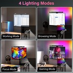 Topika RGB Monitor Light Bar - Dual Light Source Desk Lamp for PC & Gaming