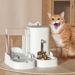Topika Cat Food Feeder Gravity Auto Cat Food Dispenser 2pcs Set