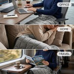 Topika - Weighted Lap Blanket, Thick Warm Winter Throw, 61 X 74cm
