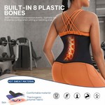 Topika Women's Sweat Waist Trainer with Zip, Double-Layer Workout Belt