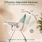 Topika 2-in-1 Baby High Chair, Foldable Feeding and Rocking Seat