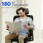 Topika Pro 200 - Ergonomic Chair With Footrest, Adjustable Lumbar Support