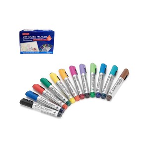 ZEYAR-12 Pcs Erasable Dry Erase Whiteboard Markers, Durable Fibre Tip