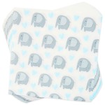 Topika - 144-Piece Baby Boy Elephant Party Plates and Paper Tableware Set