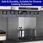 Topika Stainless Steel Splatter Guard for Frying, Foldable Splatter Screen