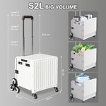 Topika Carts with Wheels Folding Foldable Cart Stair-Climbing Box