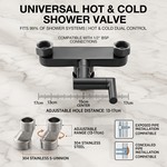 Topika - Wall Mount Kitchen Faucet, Gun Grey 360 Swivel Hot And Cold Tap