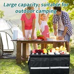 Topika - Car Cooler Box Insulated Storage Bag, Foldable Car Trunk Organiser