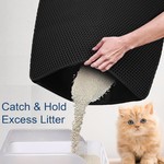 Topika 60x45cm Double Layer Cat Litter Mat with Honeycomb Design
