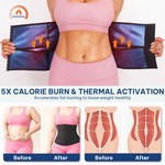 Topika Women's Segmented Workout Waist Trainer Belt, Black Waist Shapewear