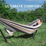 Topika - Double Hammock with Steel Stand, Heavy Duty, 204kg Capacity