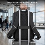Topika Hard Shell Laptop Backpack With Anti-Theft Lock & USB Charging