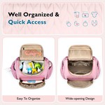 Topikakids - Multi-Pocket Diaper Bag, Insulated Pockets & Stroller Straps