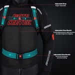 Motocentric Motorcycle Backpack Waterproof Hard Shell 48L Carbon Fiber