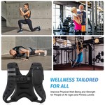 Topika Weighted Running Vest for Men/Women with Pockets