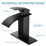 TopikaHome - Black Bathroom Faucets, Modern Sink Faucet & Basin Mixer Tap