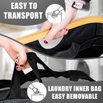TopikaHome-Laundry Hamper with Lid,140L Collapsible Laundry Basket for Home
