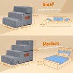 Topika Dog Stairs Ramp for High Beds Non-Slip Pet Steps