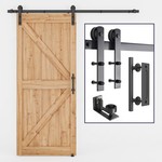 Topika - 2M Barn Door Sliding Kit Aluminium Door Rail Kit