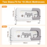 Topika Kids Bed Rail 1.5/1.8M, Foldable Toddler Safety Guard