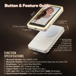 Topika - Wireless Selfie Monitor Screen For Phone With Magnetic Mount