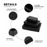 Topika - 25pcs Black packing Boxes, Corrugated Cardboard Mail Box, Gift Box