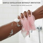 Topika - African Net Sponge for Body Wash Scrubber, Exfoliating Bath Cloth
