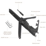 Topika Multitool Survival Knife 17-in-1, Swiss Army Folding Gravity Knife
