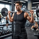 Topika - Shape Vests For Men Sweat Vest, Mens Waist Trainer Zip Slim Vest
