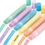 ZEYAR - 15mm Jumbo Acrylic Paint Markers, 6 Pastel Colours, Water-Based