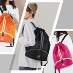 Topika - Sports Drawstring Backpack Gym Swim Bag with Shoe Section