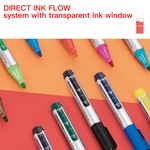 ZEYAR-12 Pcs Erasable Dry Erase Whiteboard Markers, Durable Fibre Tip